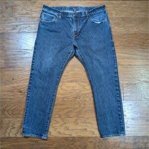 Gap Coupe Etroite Jeans Mens 38x30 (38x28) Slim Selvedge Denim Dark Wash